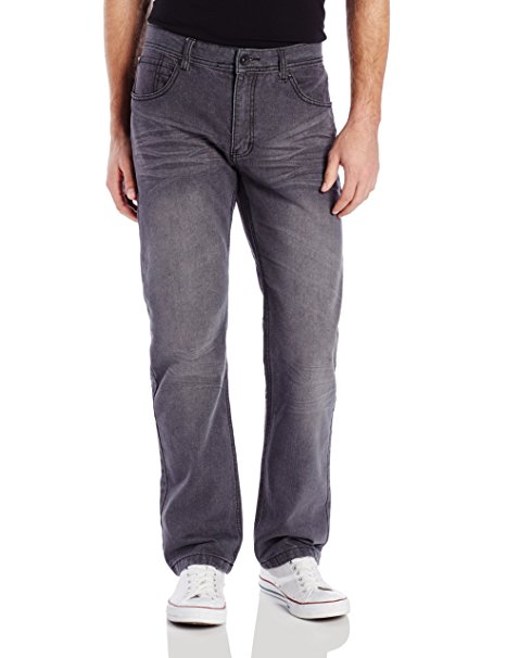 Southpole mens Premium Washed Denim In Slim Straight Fit With Sand Washing