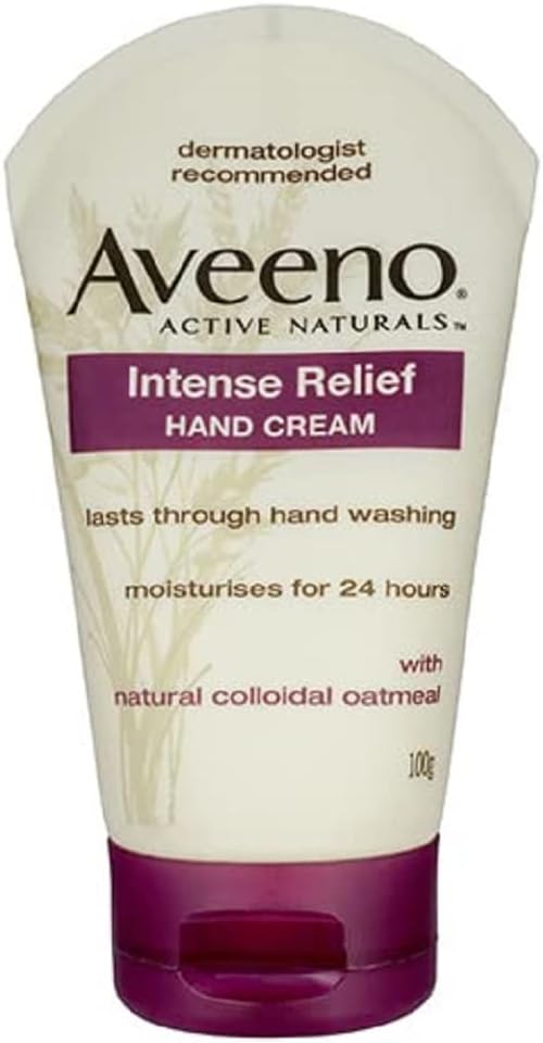 Aveeno Intense Relief Hand Cream 50g, White