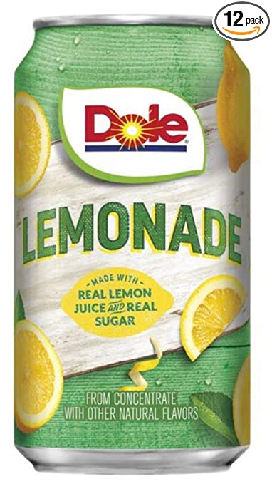 Dole Lemonade 12 fl oz cans, 12 count