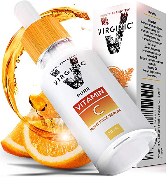 Vitamin C Serum for Face Skin Body Eye with E Hyaluronic Acid Dark Spot Brightening Organic Natural Beauty Pure Retinol Korean Care Anti Aging Acne Remover Oil Cream Skincare and Facial Mask Products