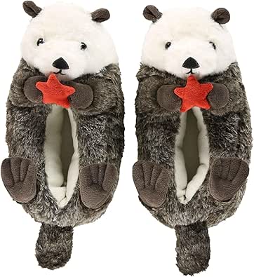 Lazy One Animal Critter Slippers for Kids and Adults, Cute Slippers for Kids, Cozy Slippers