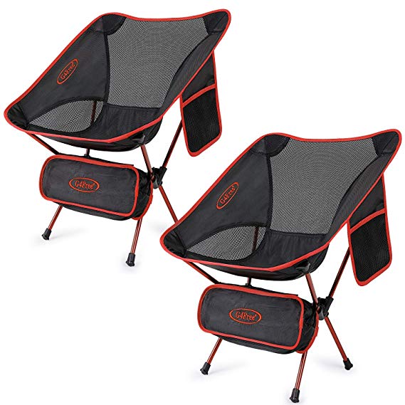 G4Free Lightweight Camping Folding Camp Chairs for Backpacking Picnic Beach Festival Hiking