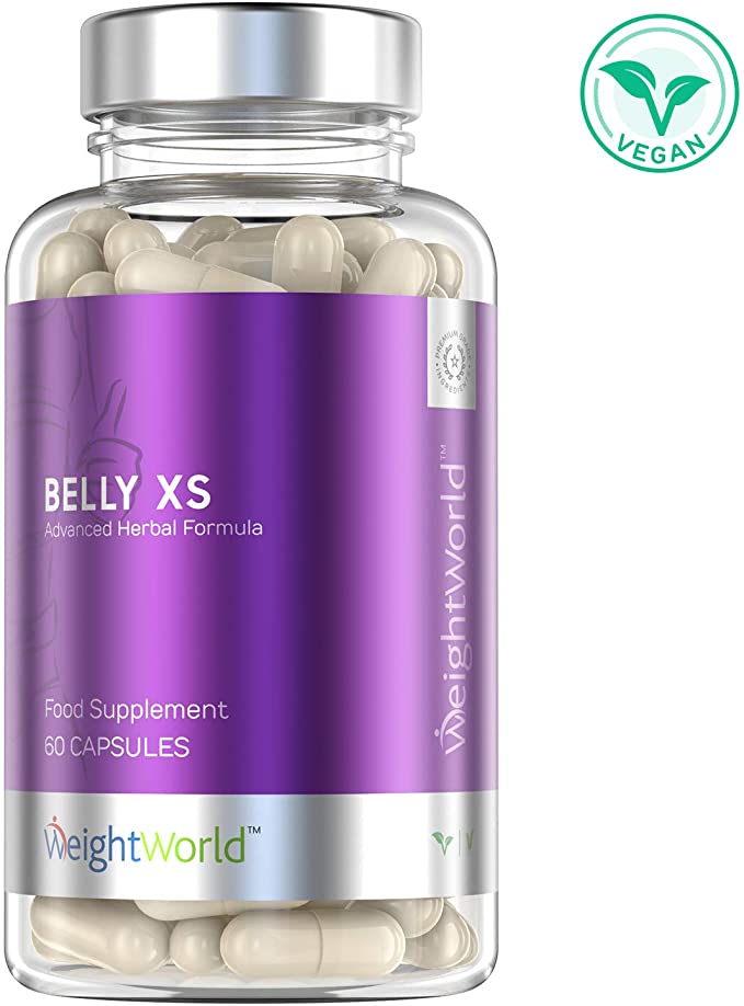 Belly XS - Keto Fat Burner Tablets for Men & Women, Powder Weight Loss Pills with Apple Cider Vinegar, Green Tea & Thermogenic Capsicum, Vegan Vitamins Detox Diet Supplement - 60 Capsules