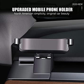 PACEWALKER For Tesla Model 3 Phone Holder,Car Mount Gravity Mobile Holder,with Most Smart Phones