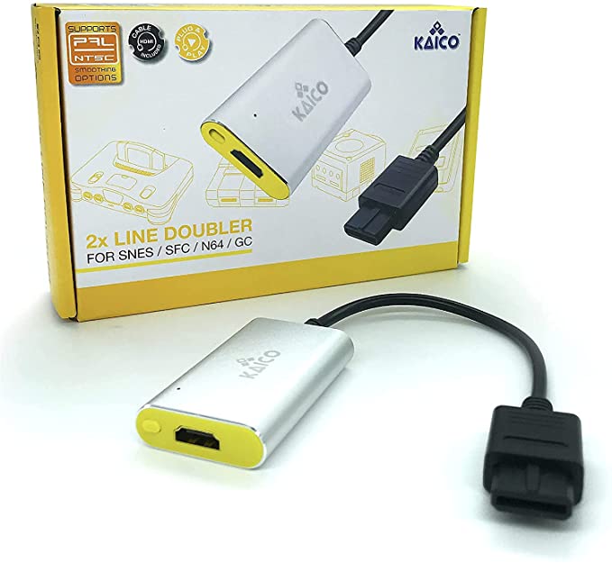 Nintendo N64 Super Nintendo, Super Famicom and GC Analogue HDMI Adapter - Supports 2X Line-Doubling - A Simple Plug & Play Nintendo N64 GC and Snes Adapter Solution by Kaico
