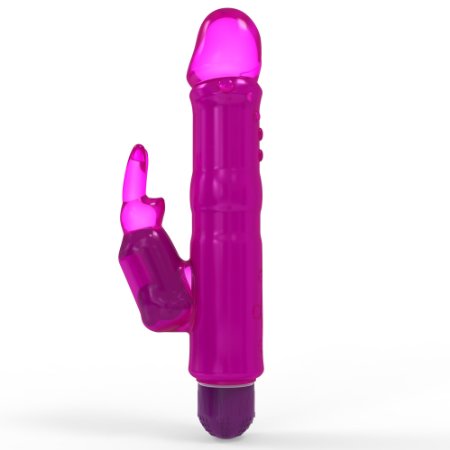 Bunny Rabbit Vibrator by Healthy Vibes (Pink, 7.5") - Rabbit Vibrators Offer Simultaneous G-Spot and Clitoris Stimulation for Hours of Intense Pleasure - Wireless, Waterproof, Multi-Speed - Latex Free