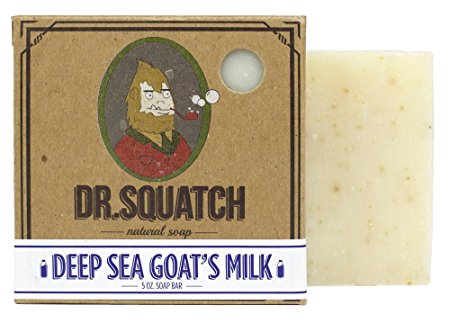 Dr. Squatch - Deep Sea Goat's Milk Bar Soap - Moisturizing for Dry Skin - 5 oz