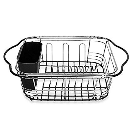 Dish Drying Rack In Sink, On Counter, Or Expandable Over the Sink Dish Drainer 3-In-1 Rack by Power Brand