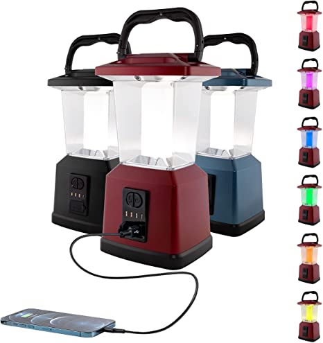 Enbrighten Dual Power Color Changing LED Rechargeable Lantern