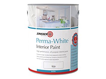 Zinsser ZINPWIS1L 1 Litre Perma-White Interior Satin Paint