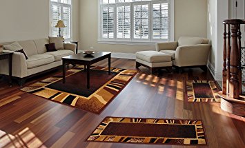 Home Dynamix   Ariana Collection   3-Piece Area Rug Set - Ultra Soft & Super Durable   7542-500    Brown