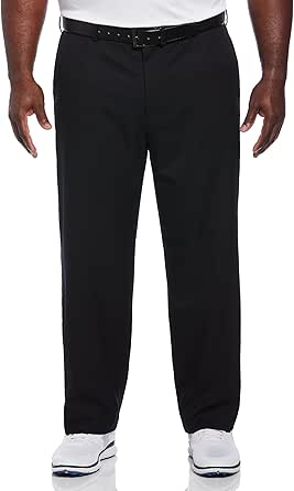 PGA TOUR Men's Golf Pants with Expandable Waistband, Flat Front, Moisture-Wicking, Sun Protection, Stretch Lightweight Twill