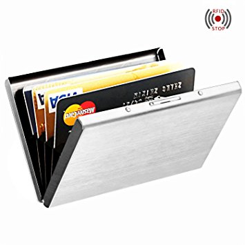 Best RFID Blocking Wallet for Men and Women, Secure Protection for Travel and Work, for Credit cards, Business Cards, and Driver License, Security in your pocket, Top Stainless Steel Metal Slim Wallet