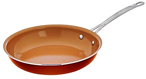 Gotham Steel ceramic & Titanium Nonstick 10.25" Fry Pans, 10.25", Orange