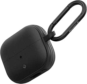 Caseology Vault for Samsung Galaxy Buds 3 Pro Case, for Buds 3 Case [Carabiner Included] (2024) - Matte Black