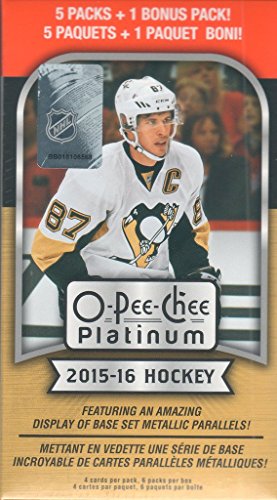 2015 2016 O Pee Chee PLATINUM Series NHL Hockey Unopened Blaster Box of Packs Made By Upper Deck with Chance for Amazing Metallic Parallels