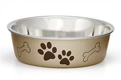 Bella Bowls Dog Bowl, Metallic