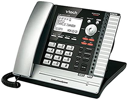 VTech UP406 Corded Extension Deskset for VTech UP416 ErisBusinessSystem Main Console, Silver/Black