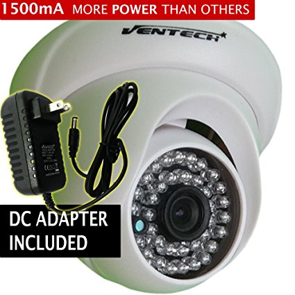 Ventech HD 1000TVL 36 IR LED High Resolution CCTV cmos 960h Dome Camera Home Security Day/Night Infrared IR night Vision Indoor Wide Angel 3.6mm cctv