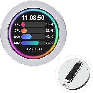 waveshare 2.8inch Round LCD Display, CPU/GPU Cooler, Silver