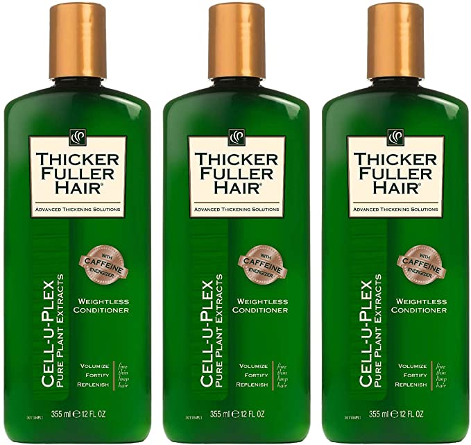 Thicker Fuller Hair Weightless Conditioner Cell-U-Plex 12oz. (3 Pack)