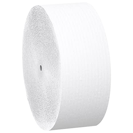 Scott Essential Jumbo Roll JR. Coreless Toilet Paper (07005), 2-PLY, White, 12 Rolls / Case, 2,300' / Roll