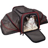 Petsfit Expandable Foldable Washable Travel Carrier Airline Approved Pet Carrier Soft-sided