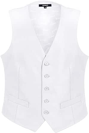 Gioberti Men's Formal Suit Vest Fit for Business or Casual Dress