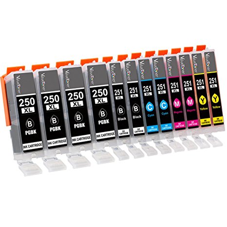 Valuetoner Compatible Ink Cartridge Replacement PGI-250XL CLI-251XL 250XL 251XL 250 251 (2 Set 2BK) for Pixma MX922 iX6820 iP7220 MG6620 MG5520 MG7520 MG5420 MG7120 MG6420 MG5620 MG6320 MG5422 iP8720