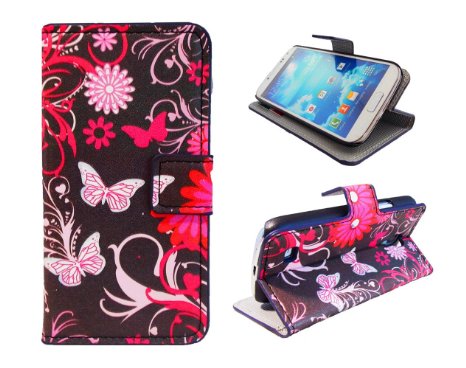 S3 CaseGalaxy S3 Case Welity Packing Butterfly Card Slot Wallet Leather Cover Case for Samsung Galaxy S3 i9300 and one gift