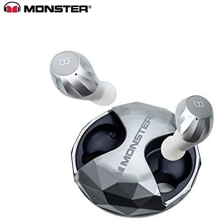Monster New Clarity HD Airlinks High Definition True Wireless Earbuds Sliver