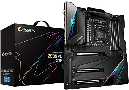 GIGABYTE Z590 AORUS Xtreme (LGA 1200/ Intel/ Z590/ E-ATX/Triple M.2/ USB 3.2 Gen2X2 Type-C/Intel WiFi 6E/ AQUANTIA 10GbE LAN/Intel Thunderbolt 4/ AORUS PRO Gen4 AIC Adaptor/Gaming Motherboard)