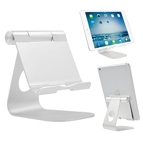 Adjustable Aluminum Cell Phone & Tablet Stand for E-readers, iPhone, iPad