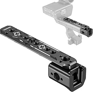 NEEWER Extension Rig Compatible with Sony XLR Handle for FX3/FX30 Camera, Extension with NATO Rail, Cold Shoe, 1/4" & 3/8" Threads, ARRI Locating Holes, Compatible with SmallRig Accessories, CA015