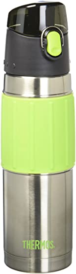 Thermos 18 Ounce Stainless Steel Hydration Bottle, Lime Green