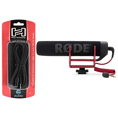 Rode Video Mic Go Lightweight On-Camera Microphone w/ Stereo Extension Cable