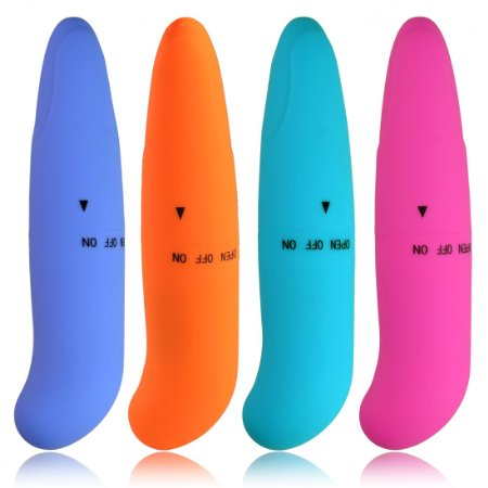 Hmxpls Pocket Mini Bullet Vibrator G-spot Stimulator Thrusting Vibe Wand Clitorial Stimulation Toy Pleasure Wand Penis Av Stick Vibration Massager Small Curved Personal Massager Clitorial Toys Discreet Sex Products Adult Toys for Sex (Random Color)