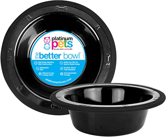 Platinum Pets SwitchIN Stainless Steel Wide Rimmed Dog/Cat Bowl