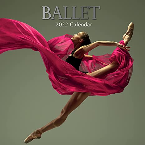 2022 Square Wall Calendar - Ballet , 12 x 12 Inch Monthly View, 16-Month, Lifestyle Theme, Includes 180 Reminder Stickers
