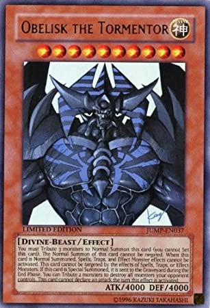 YU-GI-OH! - Obelisk The Tormentor (EN037) (JUMP-EN037) - Shonen Jump Magazine Promos - Promo Edition - Ultra Rare