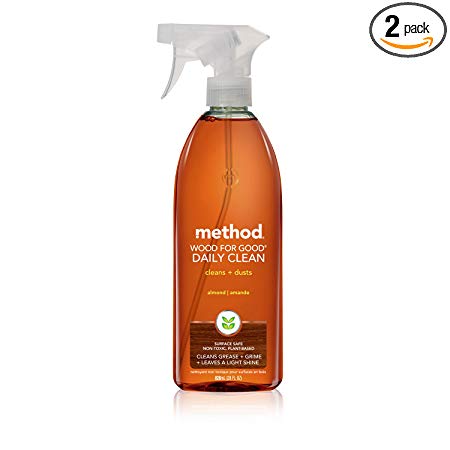 Method Daily Wood Surface Cleaner, 28 Ounce (Pack of 2)