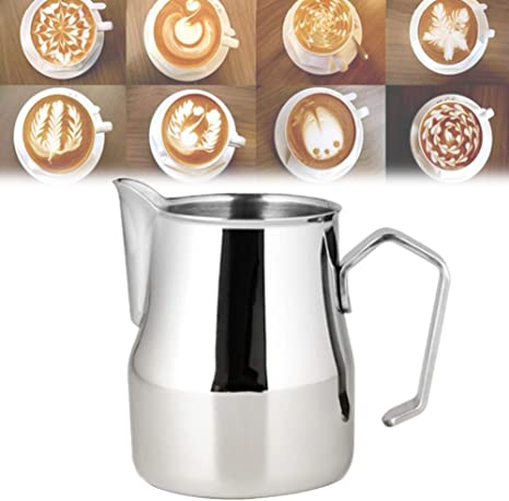 Misszhang-US 350/550/750ML Stainless Steel Coffee Cup Cappuccino Latte Milk Frothing Pitcher 350ml