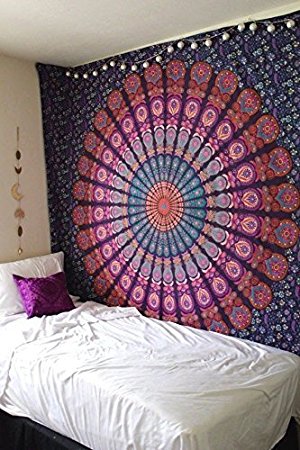 Exclusive Branded Mandala Tapestry By "The Boho Street", Indian Mandala Wall Art, Hippie Wall Hanging, Bohemian Bedspread