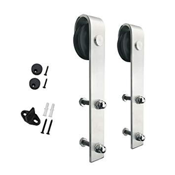 SMARTSTANDARD Stainless Steel Sliding Barn Door Hardware Hangers 2pcs