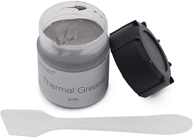 GENNEL 20g Grey Thermal Compound Grease Heatsink Paste for CPU GPU Chipset IC Ovens Cooler Cooling