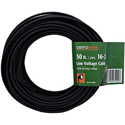 Cerrowire 241-1202B 50-Feet 16/2 Low Voltage Underground Landscape Lighting Cable