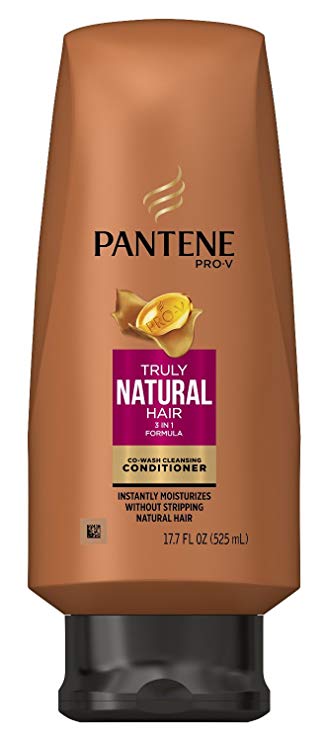 Pantene Truly Natural Co-Wash Conditioner 17.7 Ounce (525ml) (3 Pack)