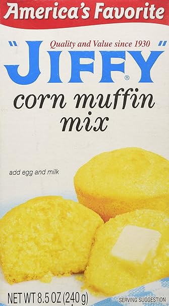 Jiffy Corn Muffin Mix - Make Corn Bread Quick and Easy, 240 g