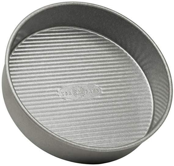 USA Pans Aluminized Steel 9-Inch Round Layer Cake Pan with Americoat