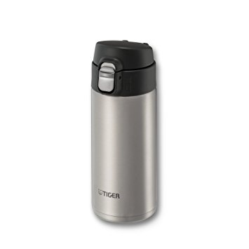 Tiger Insulated Travel Mug, 12-Ounce, Clear Stainless